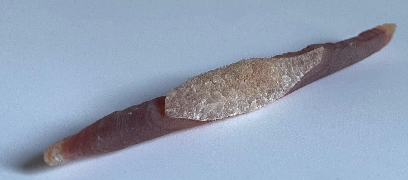 Specimen bagheta de cristal din agat gobi