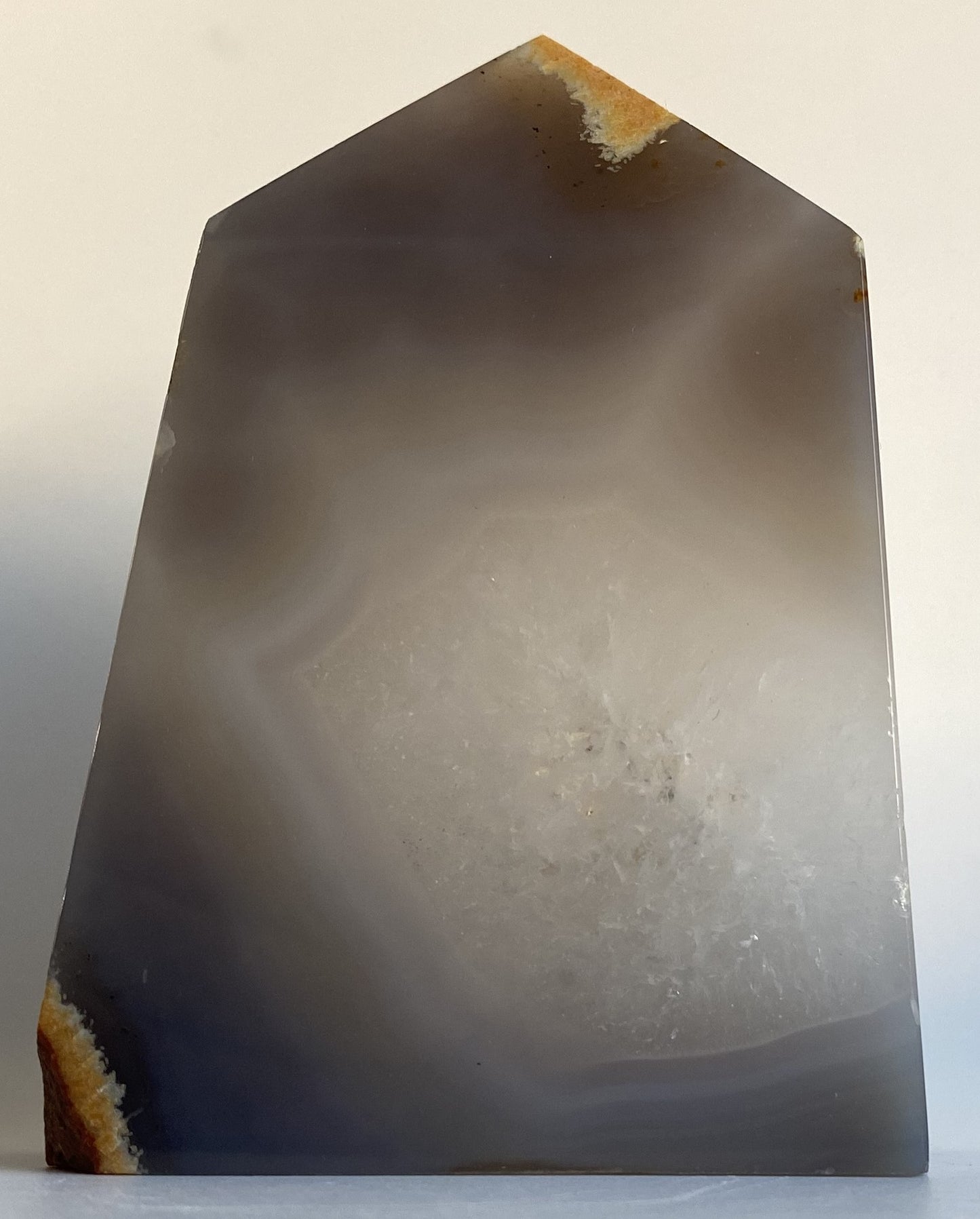 Agat Natural - Obelisc geoda piatra semipretioasa