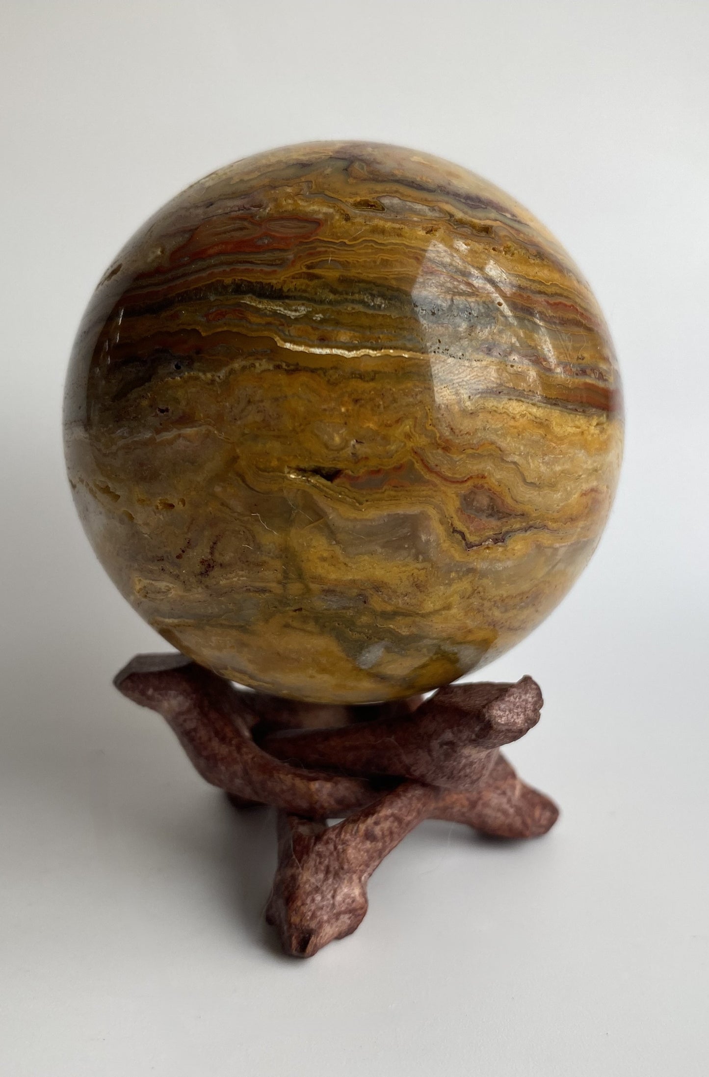 Agat Thousand Layers - Sfera din piatra semipretioasa