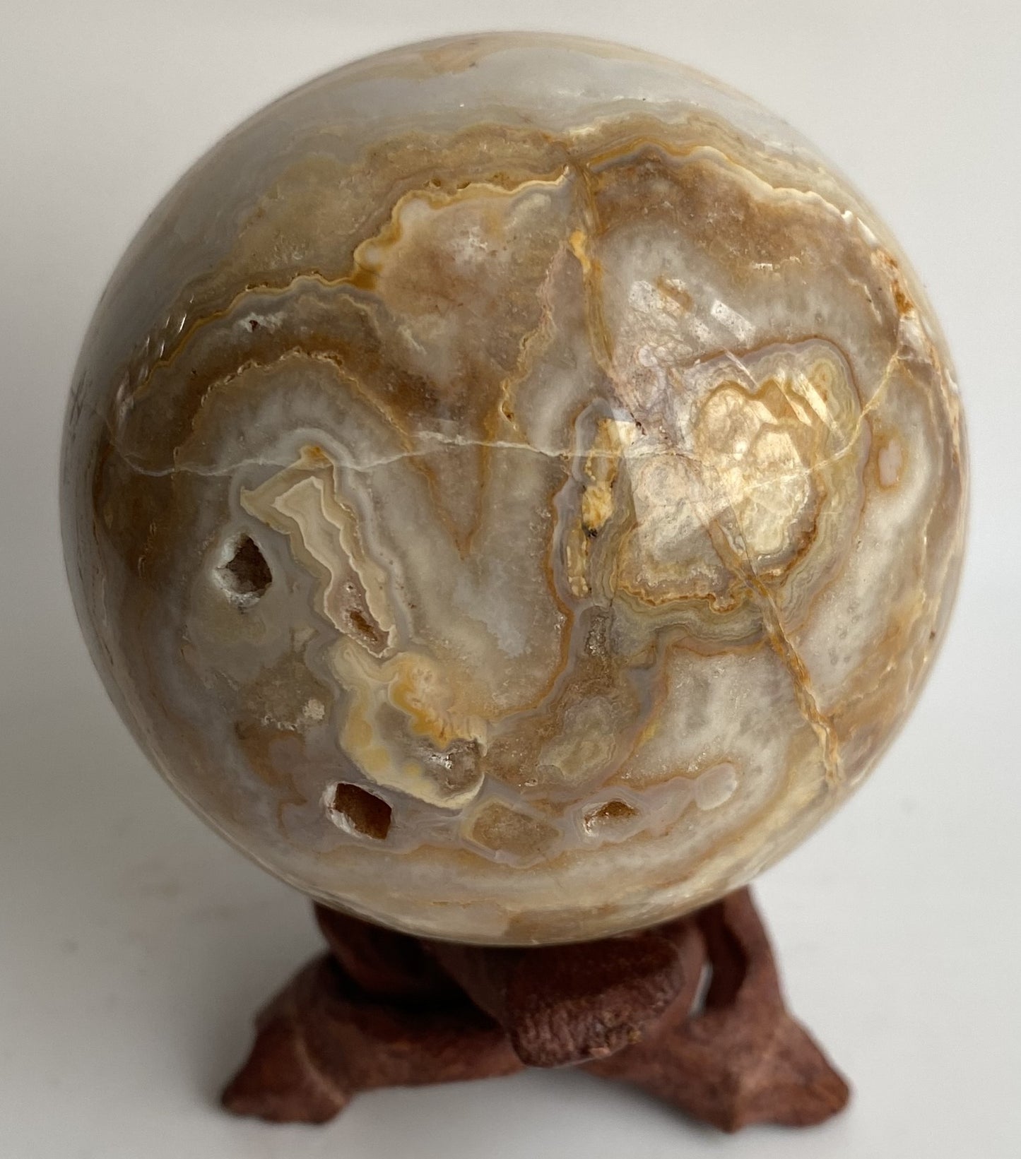 Agat Thousand Layers - Sfera din piatra semipretioasa