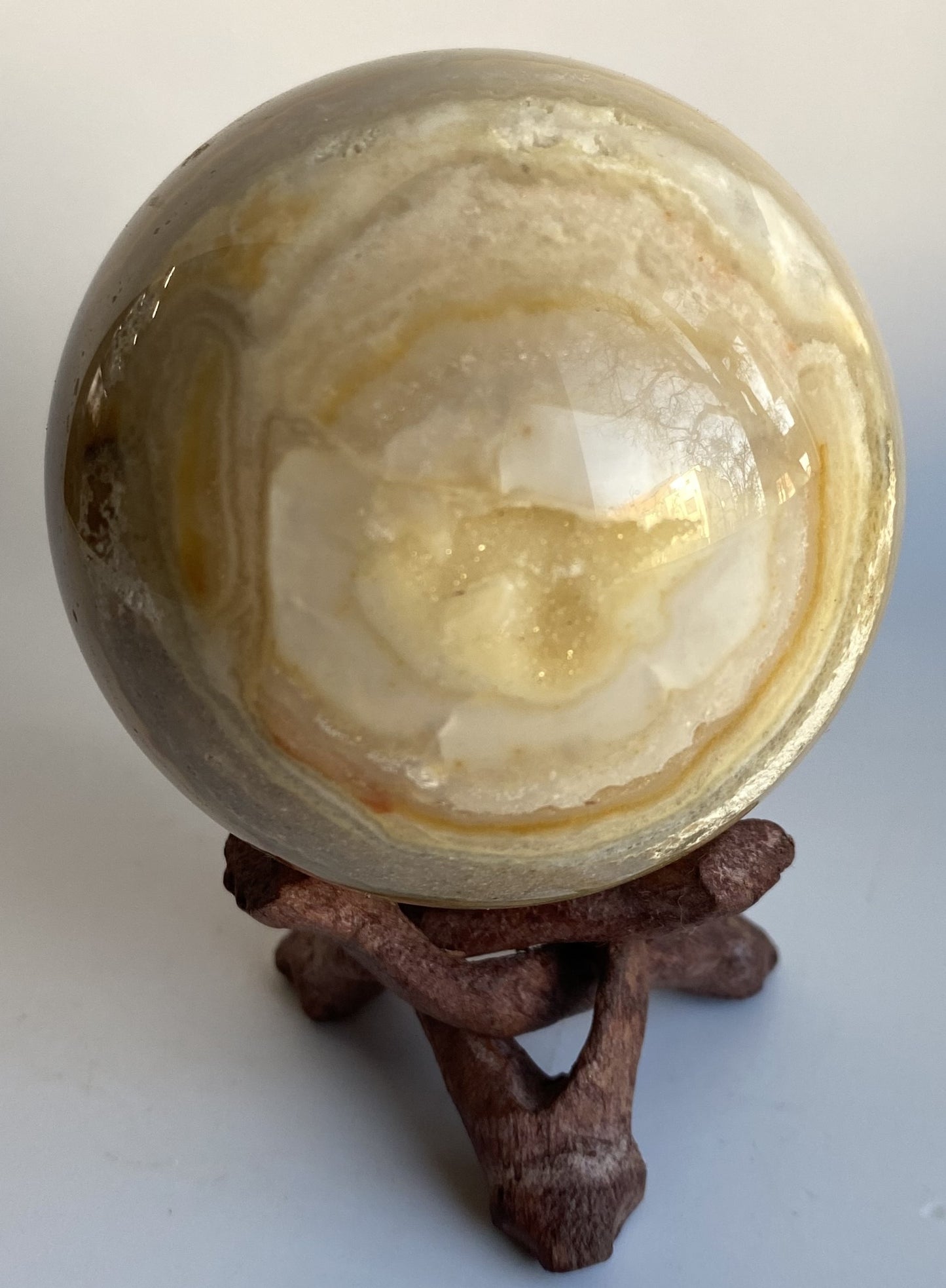 Agat Thousand Layers - Sfera din piatra semipretioasa