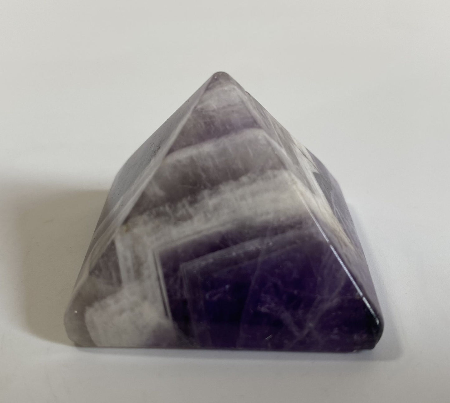 Ametist Dream (Chevron) - Piramida 3.8cm - Decoratiune Piatra Semipretioasa