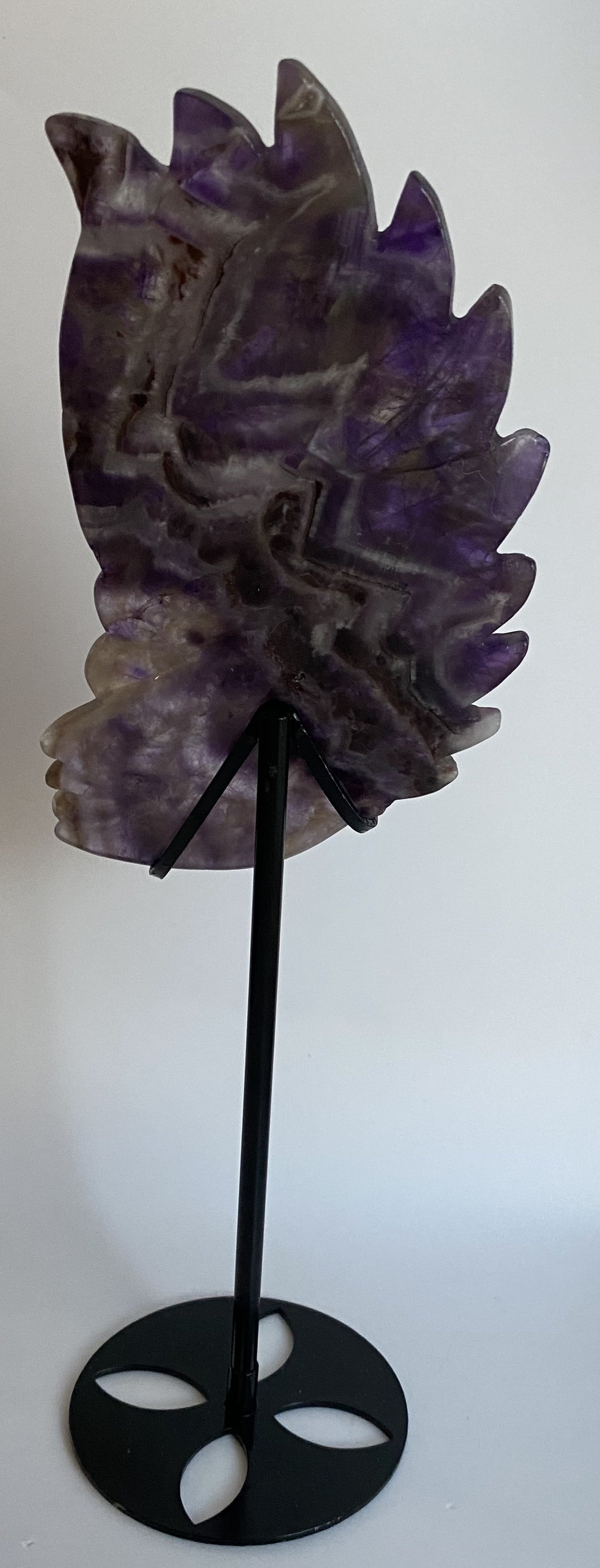 Ametist Dream (Chevron) - Sculptura indian piatra semipretioasa