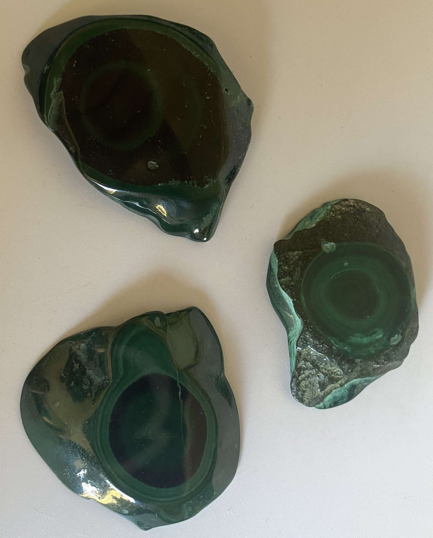 Set felii Malachit pietre semipretioase naturale verzi lucioase