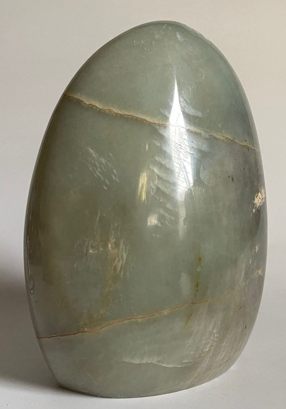 Piatra Lunii Verde - Sculptura 11.6cm - Pietre Semipretioase Naturale