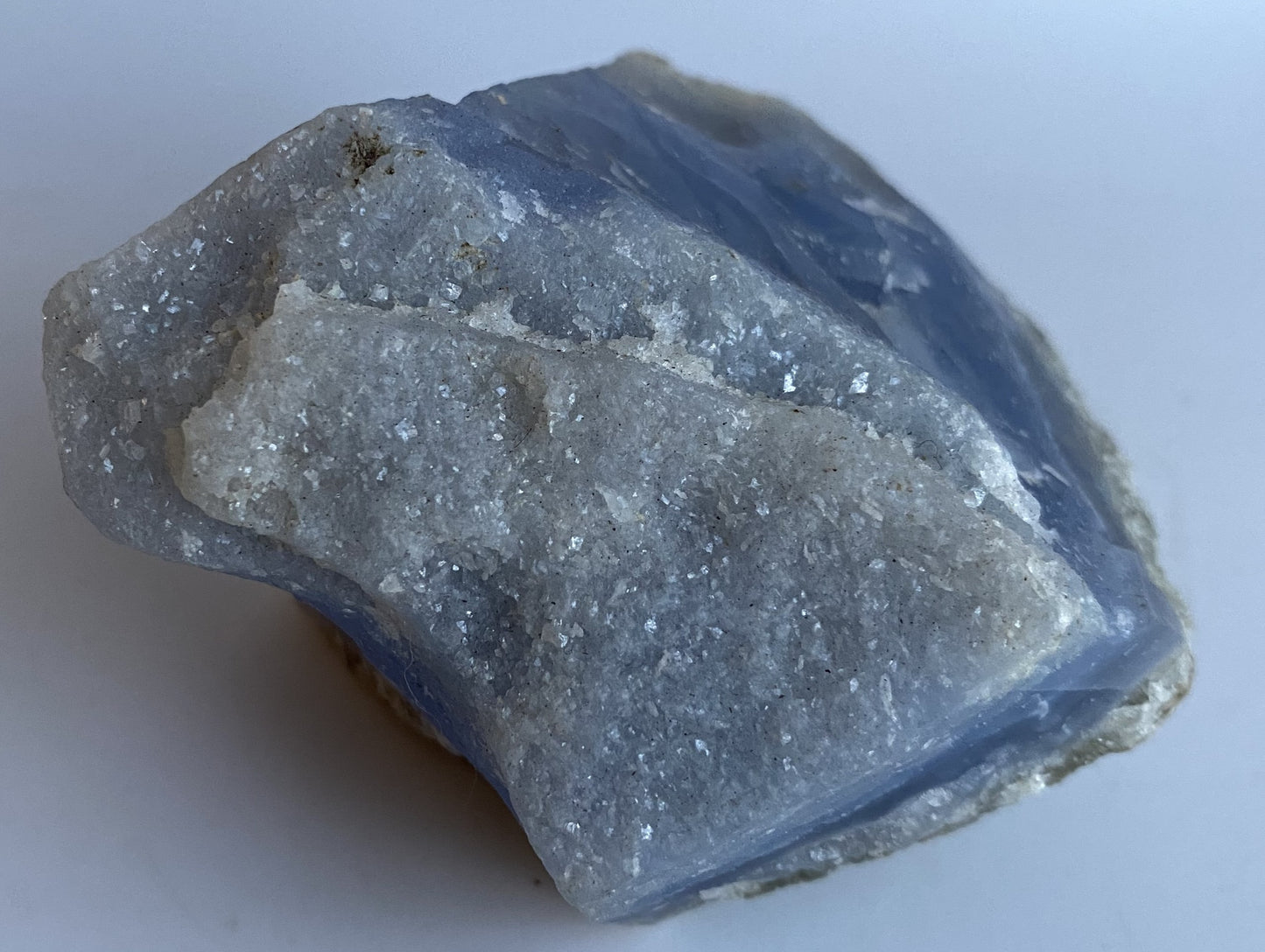 Agat Albastru Lace (Calcedonie) - Specimen piatra bruta