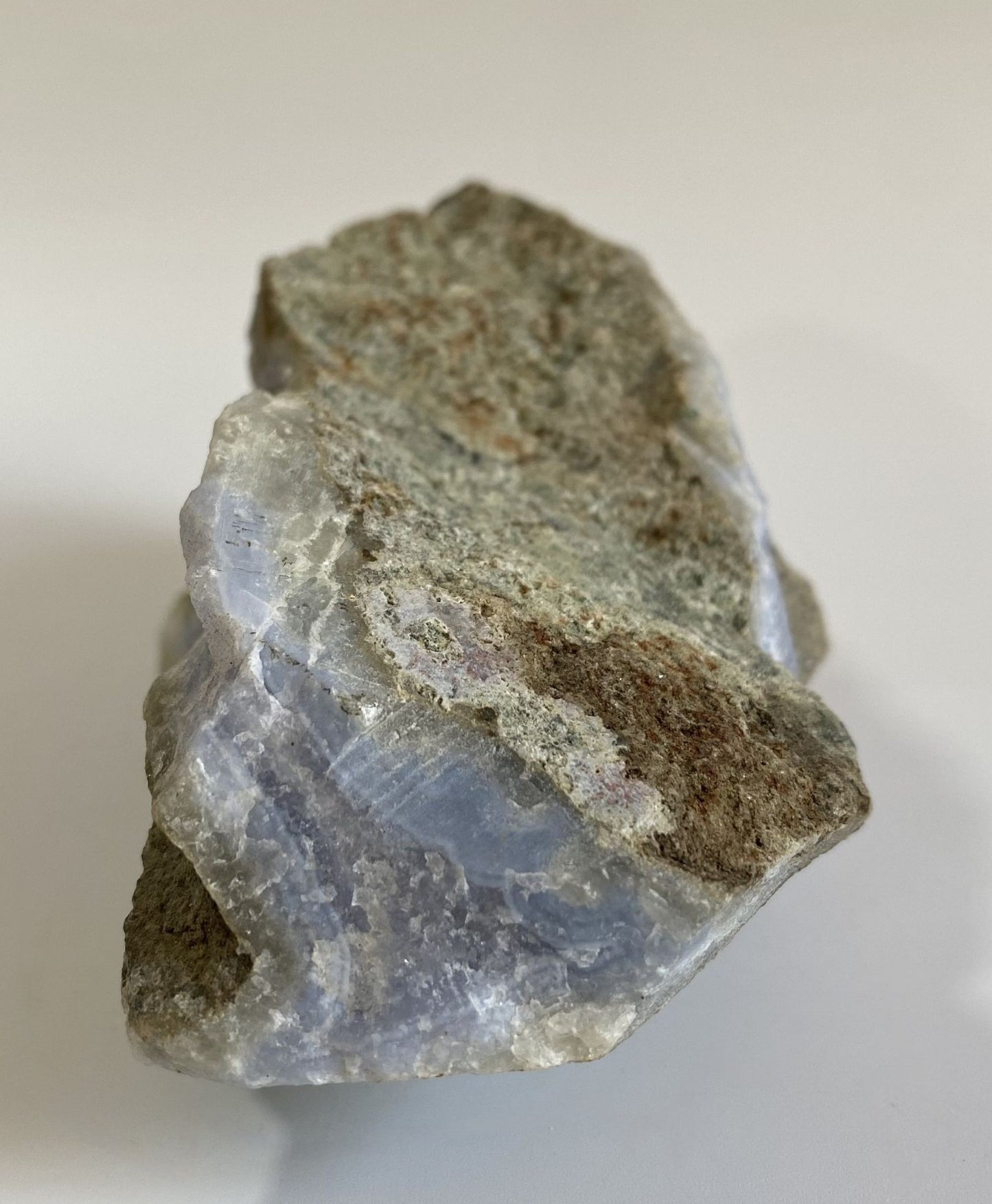 Agat Albastru Lace (Calcedonie) - Specimen 12.9cm - Pietre Semipretioase Naturale