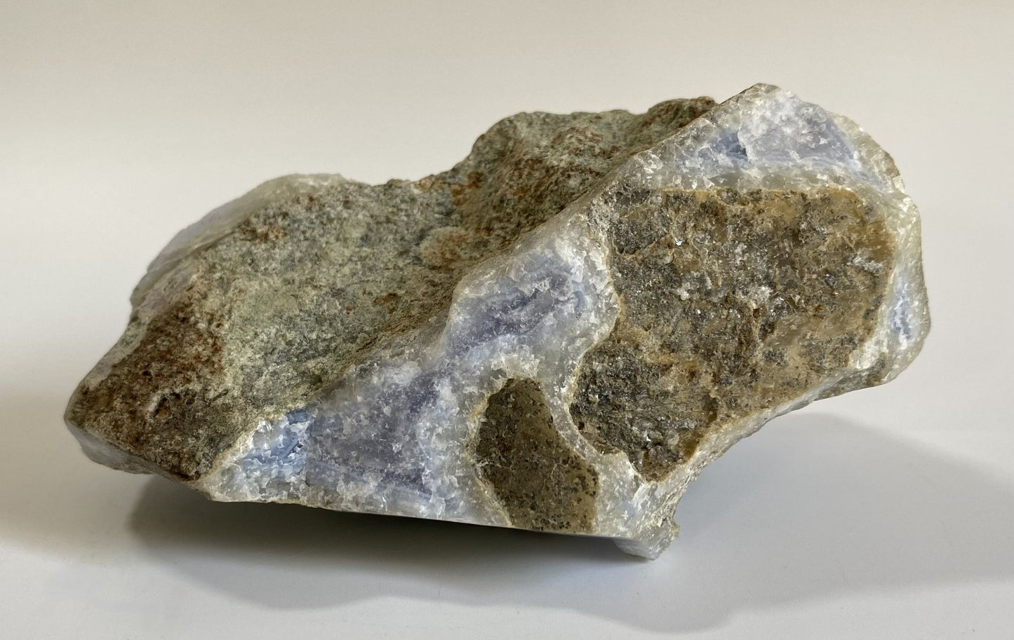 Agat Albastru Lace (Calcedonie) - Specimen 12.9cm - Pietre Semipretioase Naturale