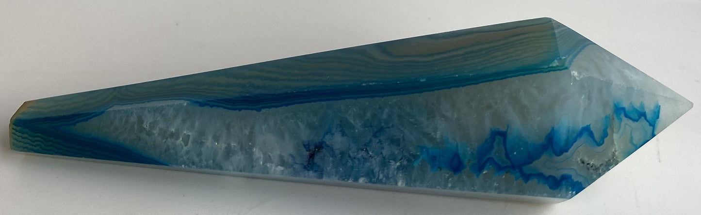 Agat Albastru - Sceptru piatra semipretioasa