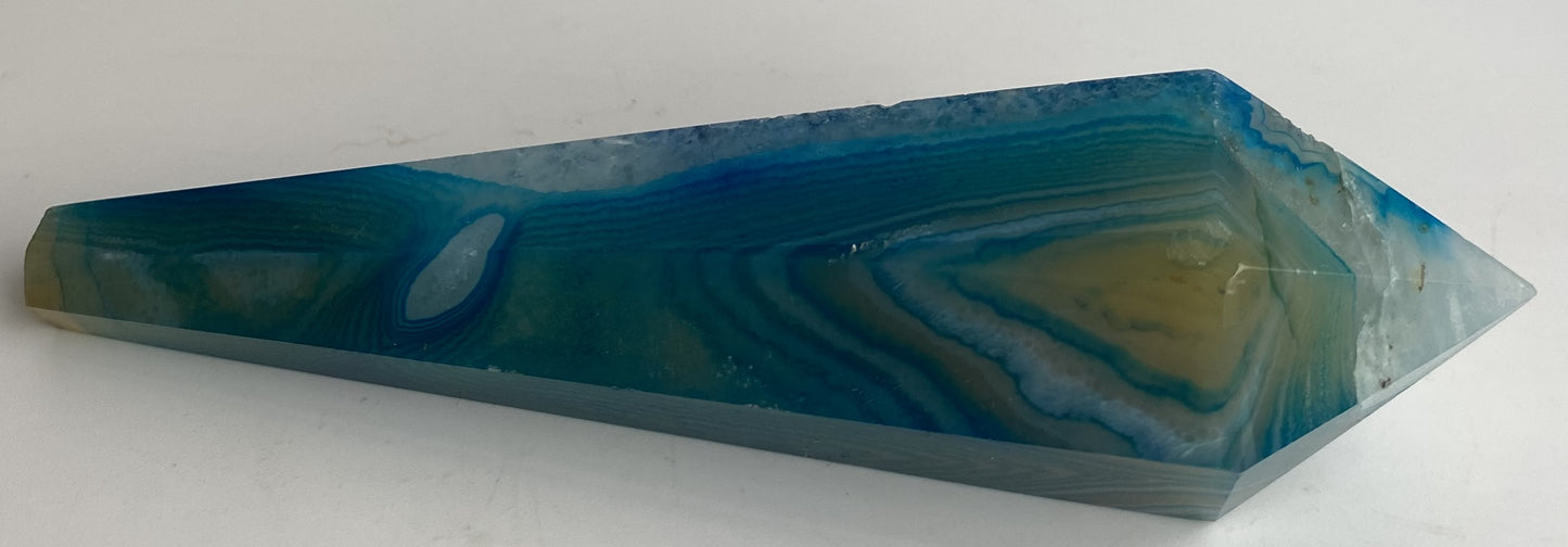 Agat Albastru - Sceptru piatra semipretioasa