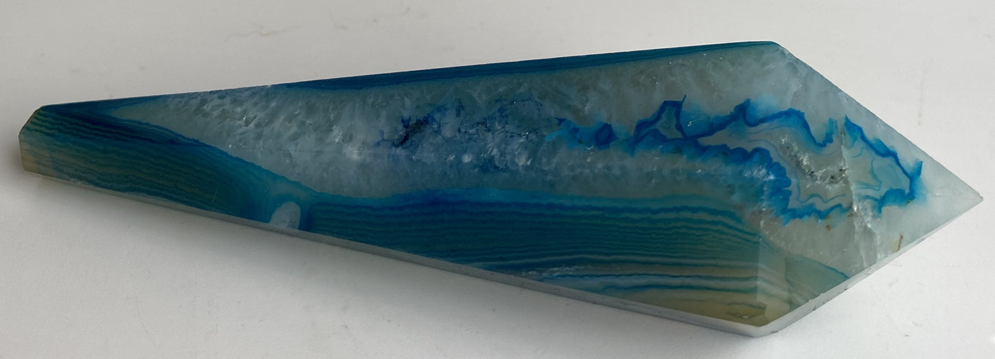 Agat Albastru - Sceptru piatra semipretioasa