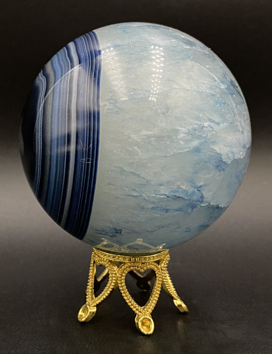 Agat Albastru - Sfera piatra semipretioasa