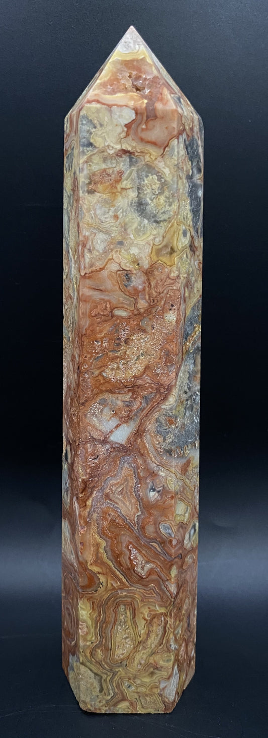 Agat Crazy Lace - Obelisc piatra semipretioasa