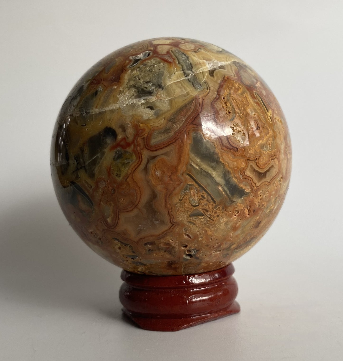 Agat Crazy Lace (Dantela) - Sfera piatra semipretioasa