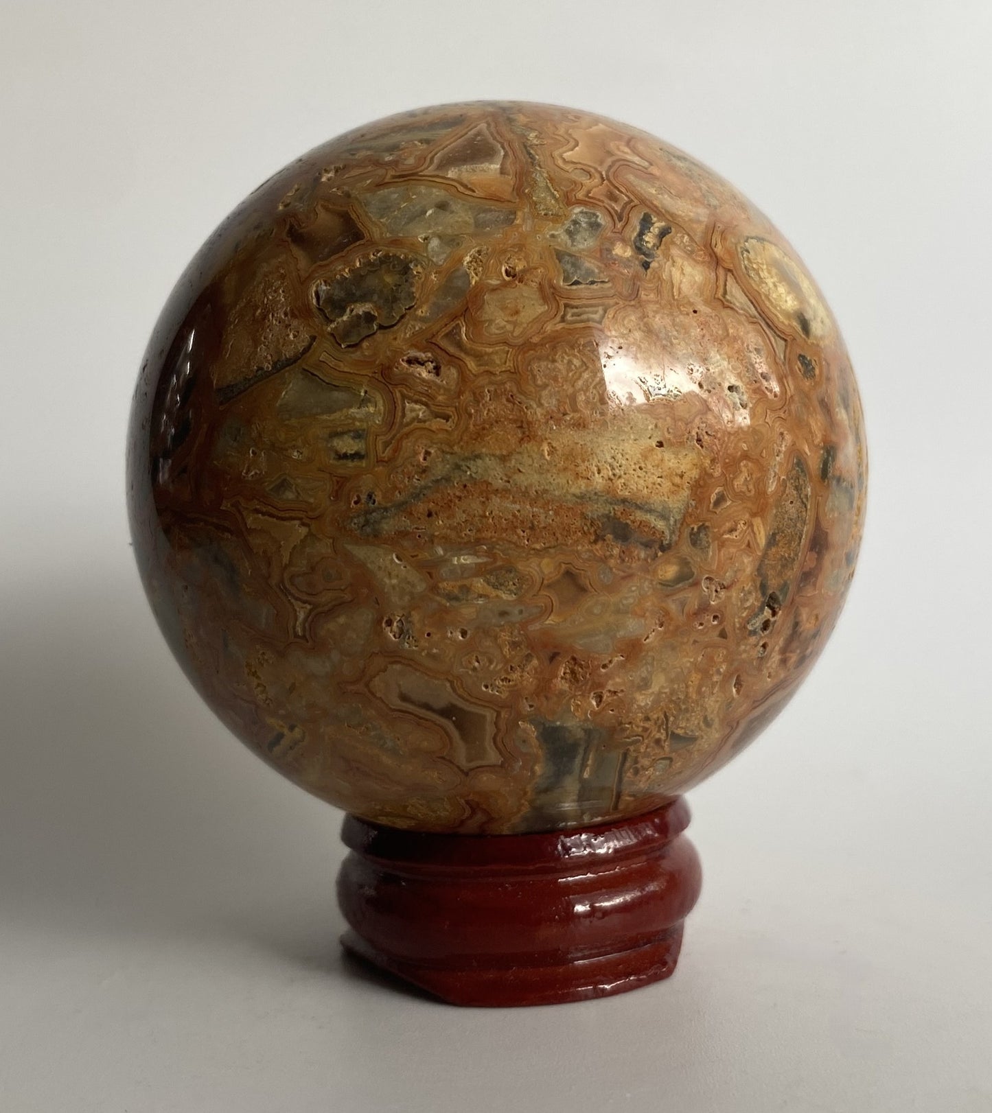 Agat Crazy Lace (Dantela) - Sfera piatra semipretioasa
