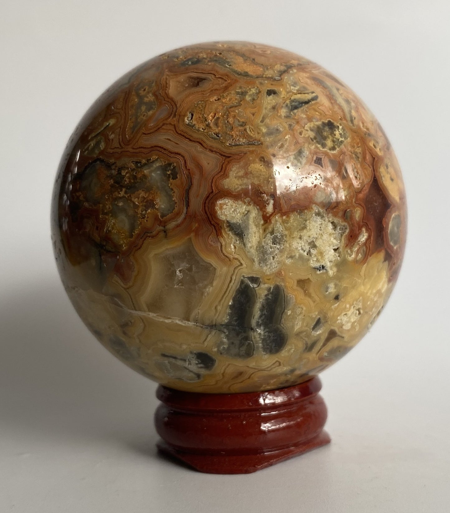 Agat Crazy Lace (Dantela) - Sfera piatra semipretioasa