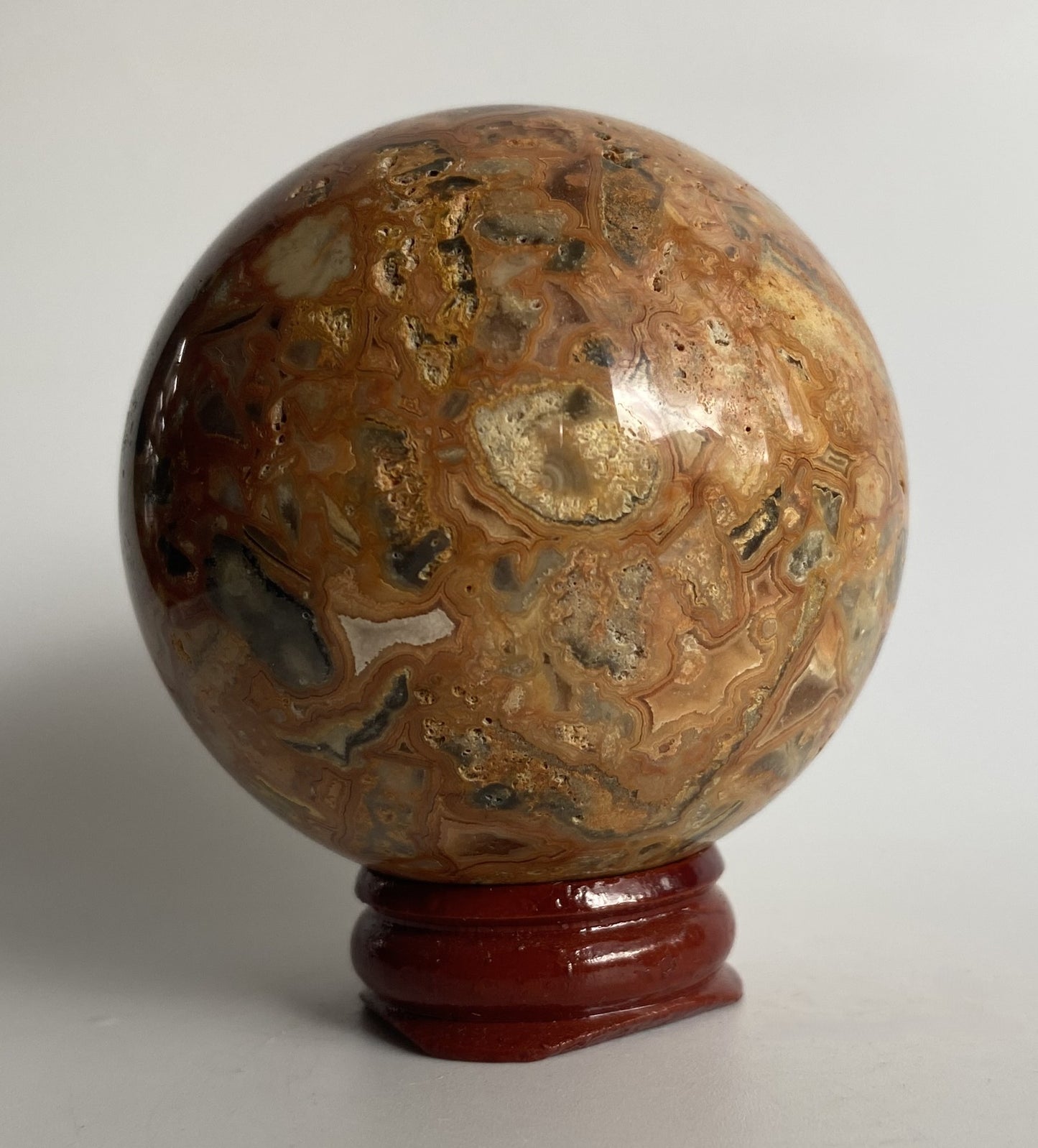 Agat Crazy Lace (Dantela) - Sfera piatra semipretioasa