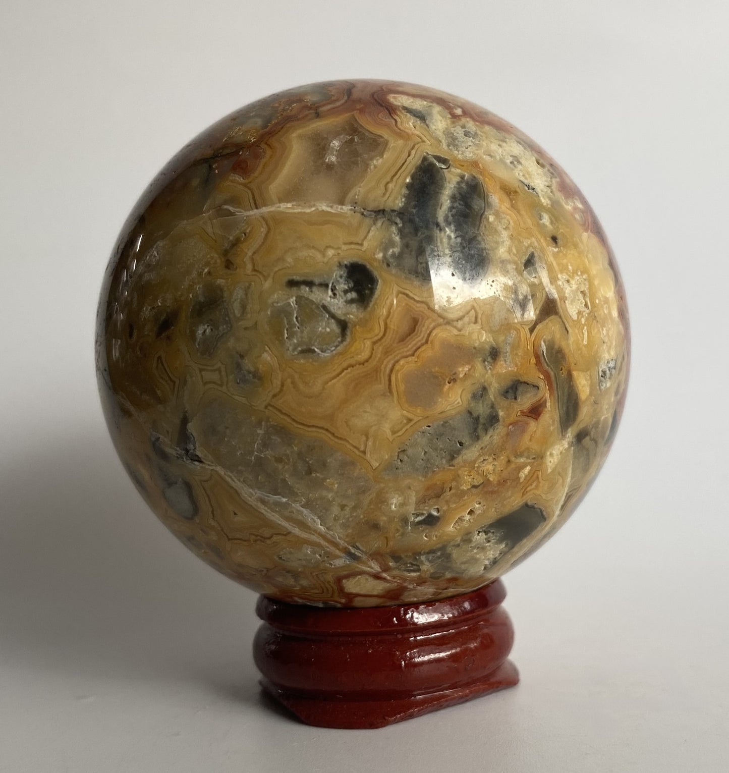 Agat Crazy Lace (Dantela) - Sfera piatra semipretioasa