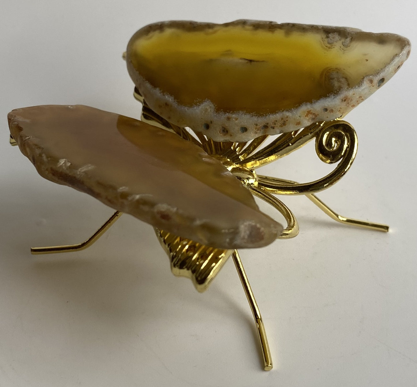Agat Galben - Fluture piatra semipretioasa
