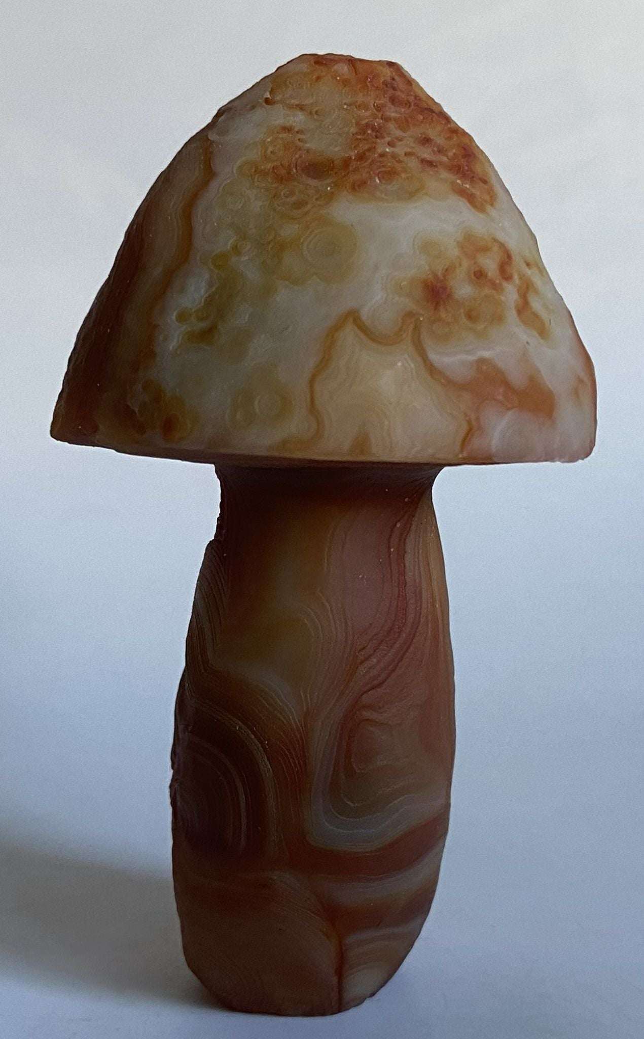 Agat Gobi formă ciupercă 8.2cm piatră semiprețioasă naturală