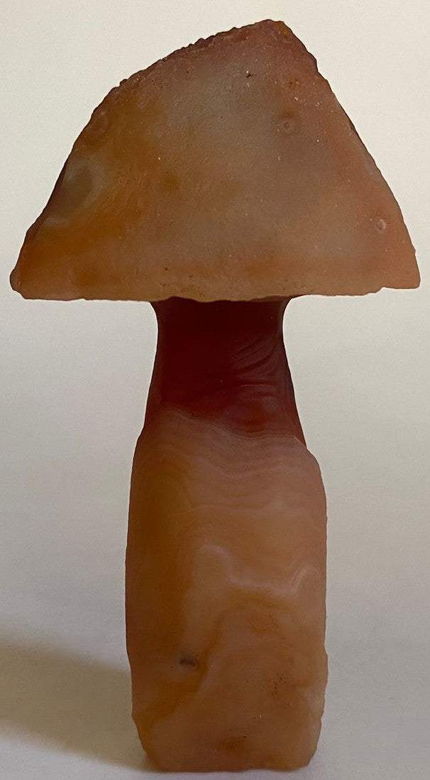 Specimen Agat Gobi forma ciuperca decoratiune piatra semipretioasa 7.9cm