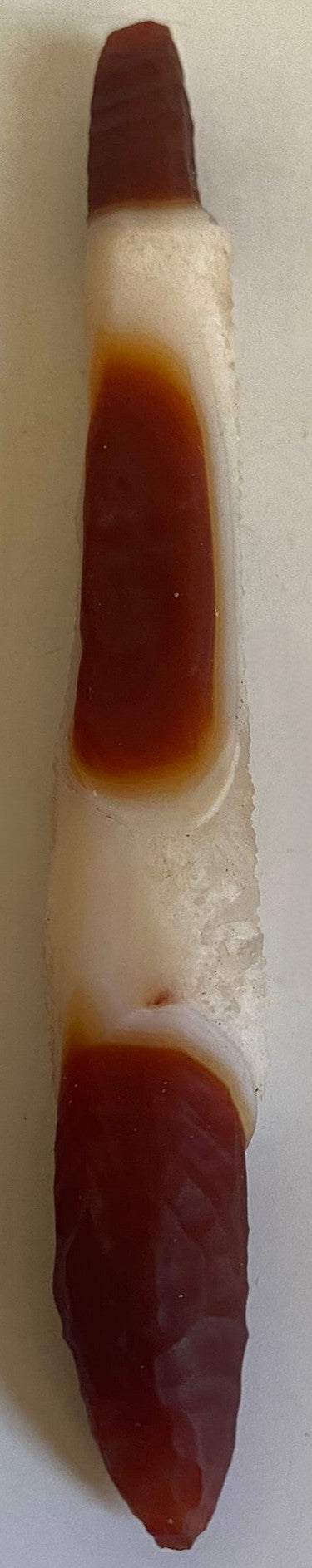 Specimen bagheta Agat Gobi Alxa pentru colectie minerale naturale