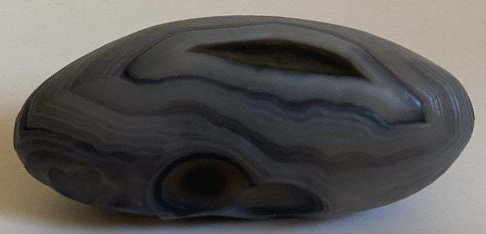 Specimen oval de Agat Gobi 4.6cm pentru colecție minerală naturală