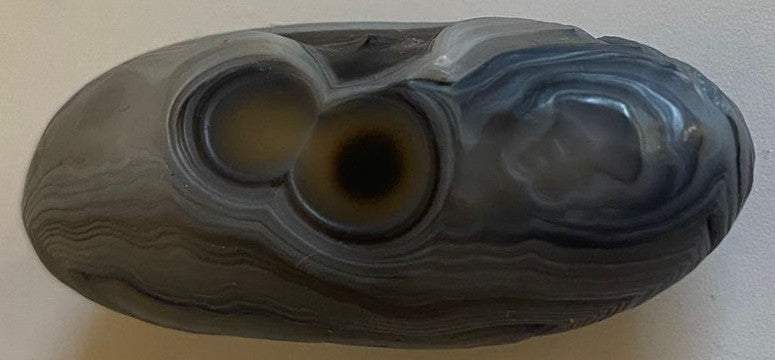 Specimen oval Agat Gobi de 4.6cm pentru colecție minerală naturală
