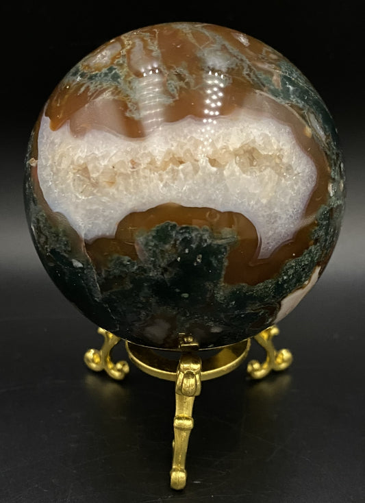 Agat Muschi Rosu - Sfera din piatra semipretioasa