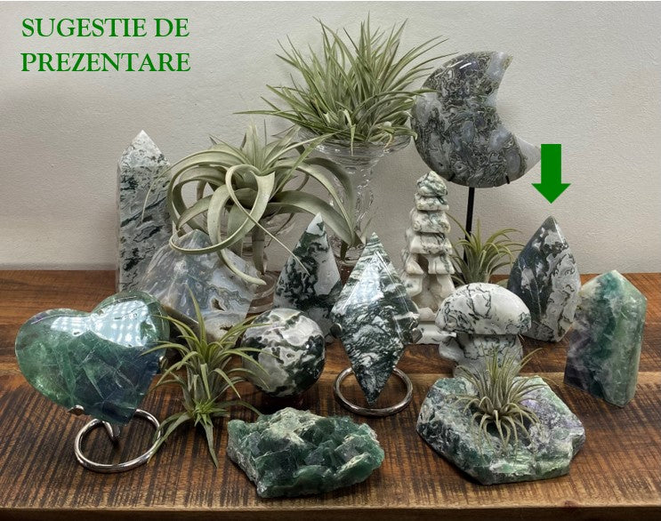 Agat Muschi - Sculptura piatra semipretioasa