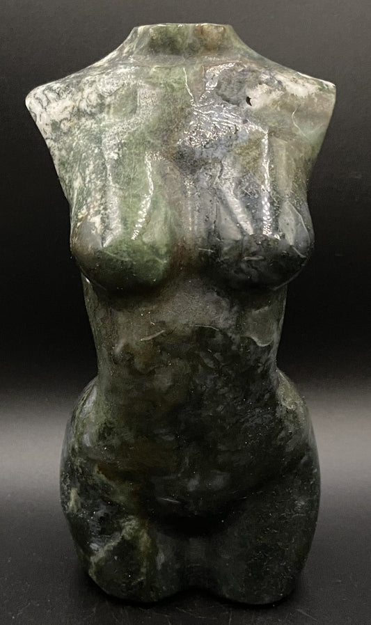 Agat Muschi - Sculptura nud piatra semipretioasa