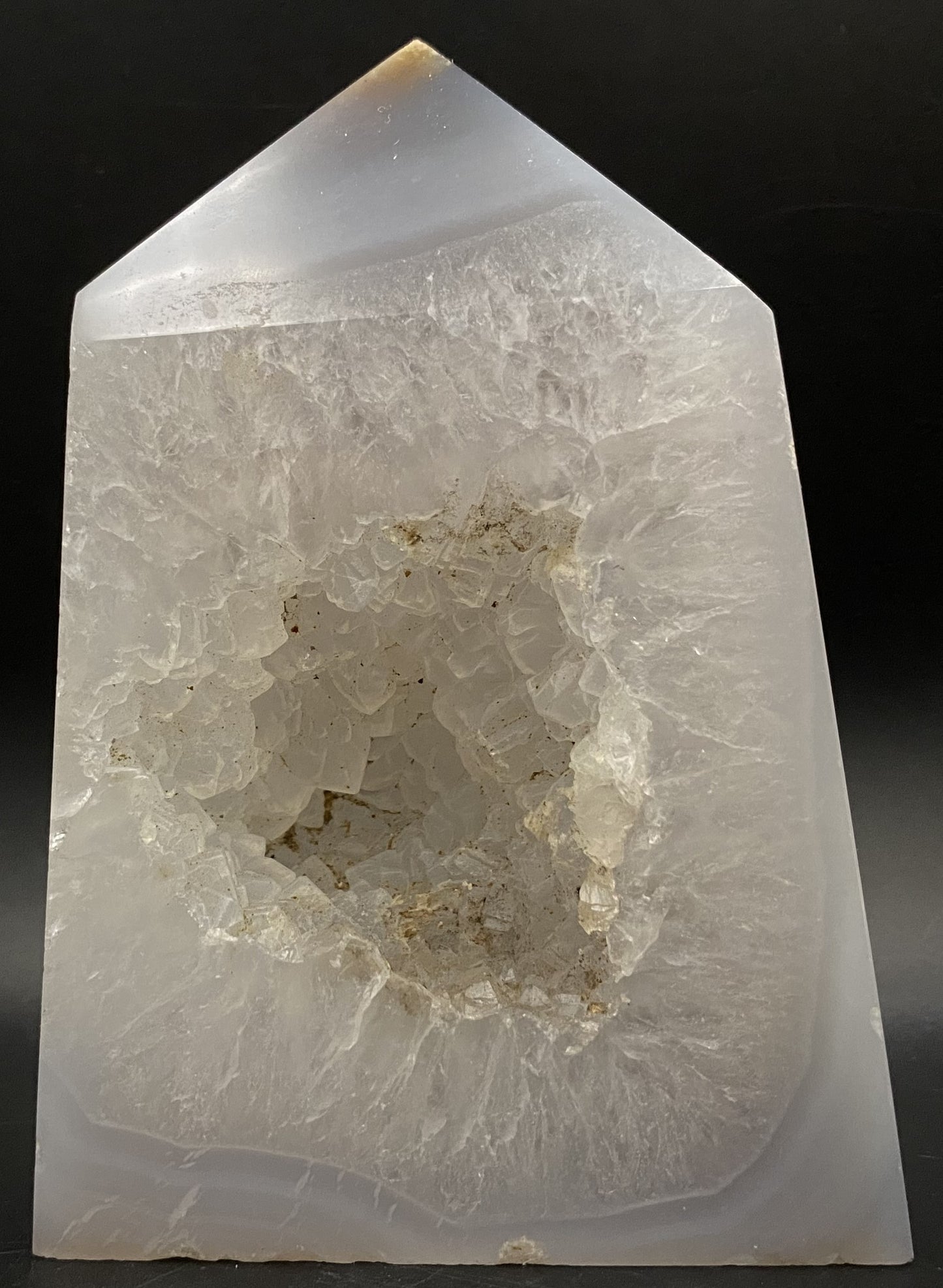 Agat Natural - Obelisc geoda piatra semipretioasa