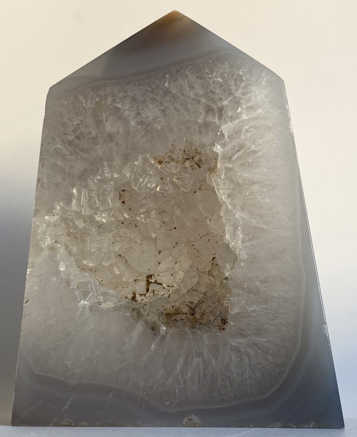 Agat Natural - Obelisc geoda piatra semipretioasa