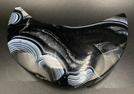 Agat Negru - Luna piatra semipretioasa