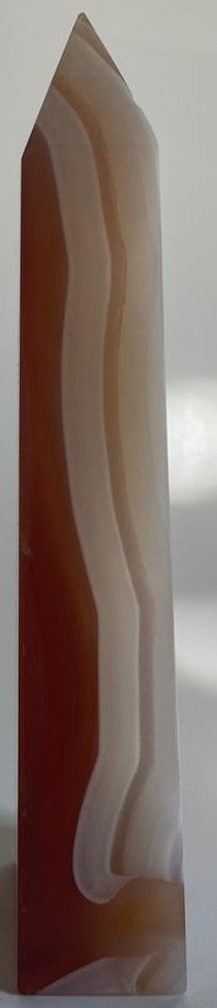 Agat Roz - Obelisc 10.9cm - Pietre Semipretioase Naturale