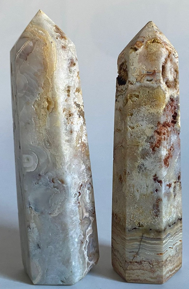 Agat Thousand Layers - Set obeliscuri - Pietre Semipretioase Naturale