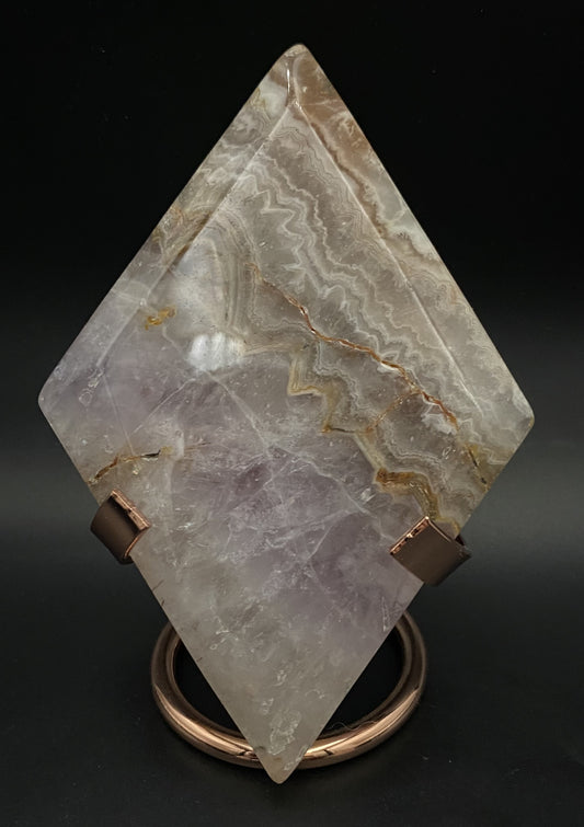 Ametist-Agat - Romb din piatra semipretioasa