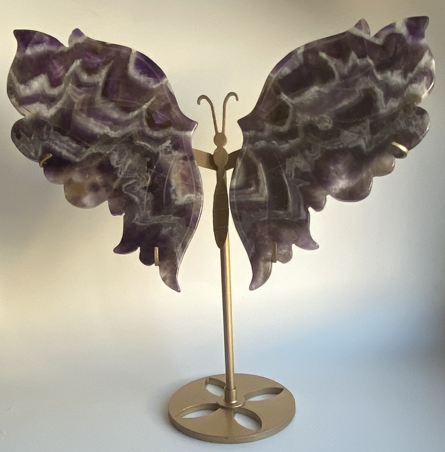 Ametist Dream (Chevron) - Fluture din piatra semipretioasa