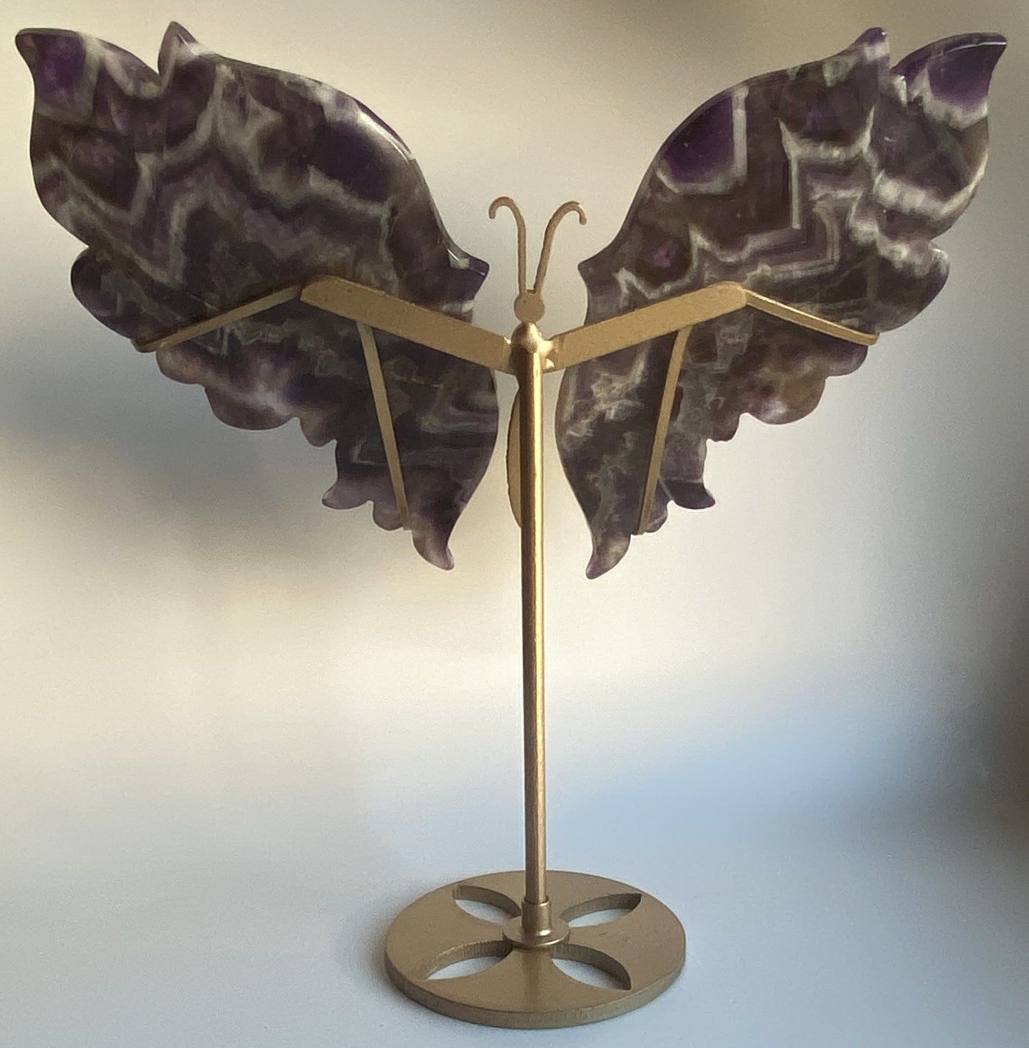 Ametist Dream (Chevron) - Fluture din piatra semipretioasa