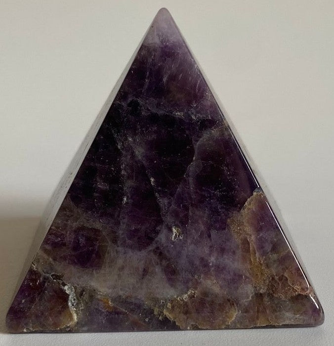 Ametist Chevron - Piramida 5cm - Decoratiune Piatra Semipretioasa