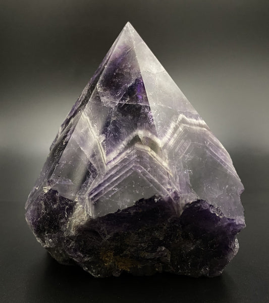 Ametist Dream (Chevron) - Varf polisat piatra semipretioasa