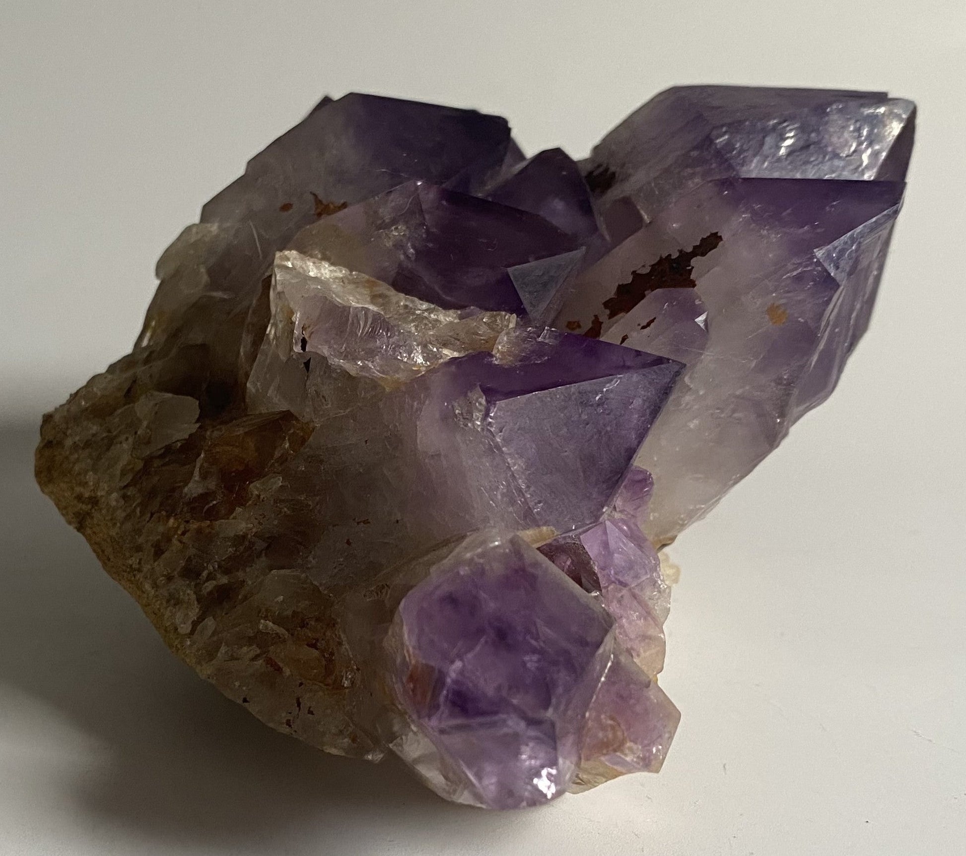 Cluster natural de Ametist Congo violet de 17cm cu cristale semipretioase