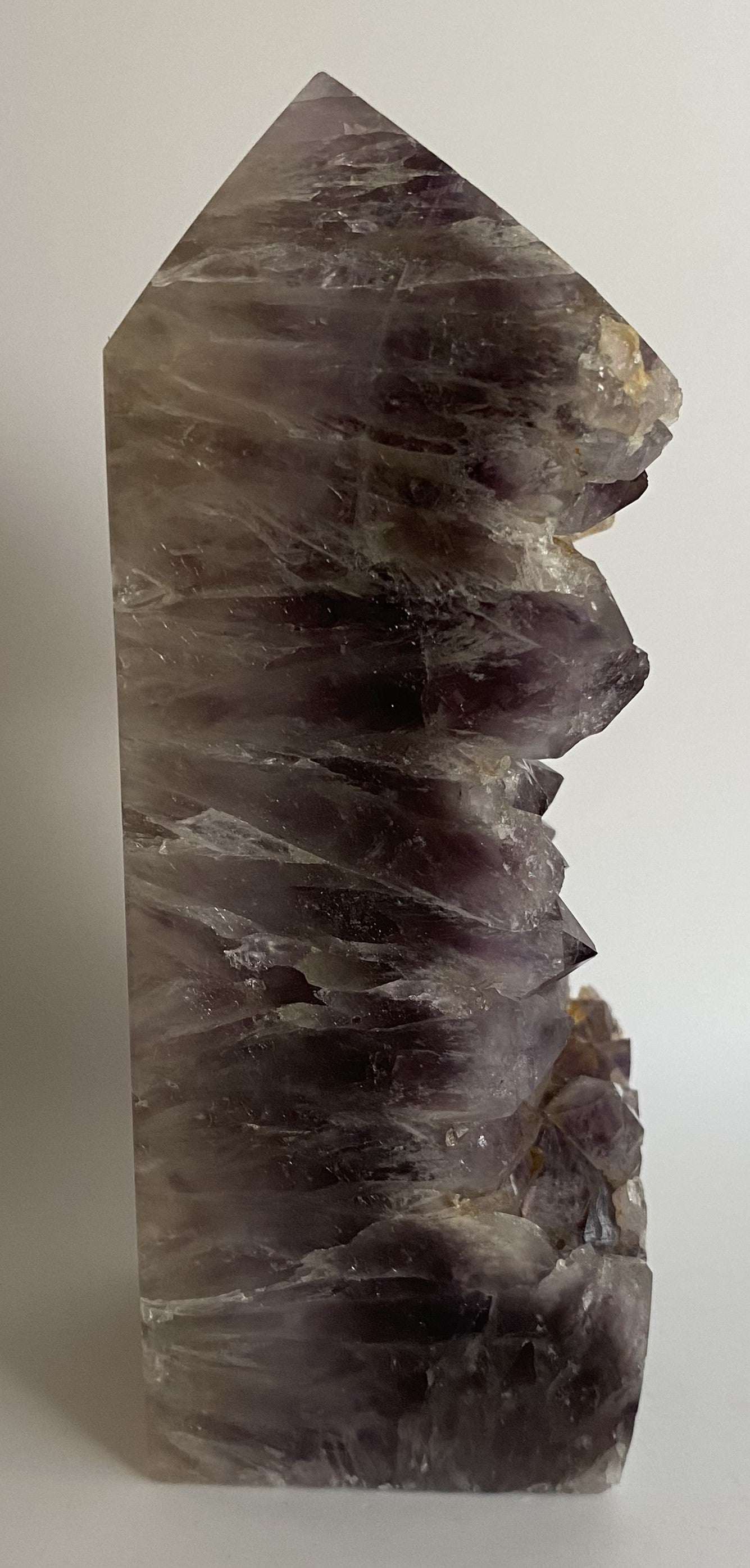 Obelisc din geoda ametist piatra semipretioasa naturala decorativa