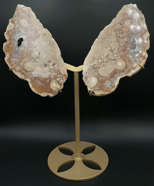 Ametist Roz - Fluture din piatra semipretioasa