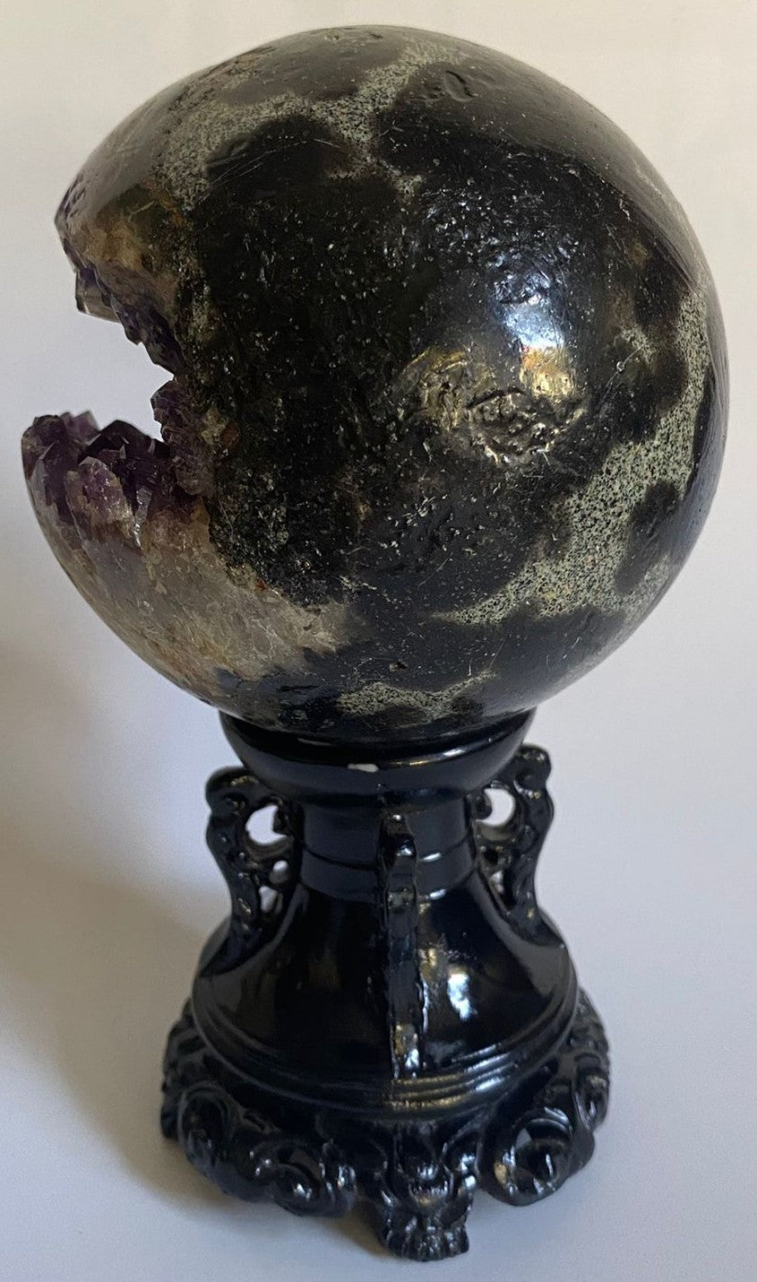 Ametist - Sfera Geoda 9.2cm - Pietre Semipretioase Naturale