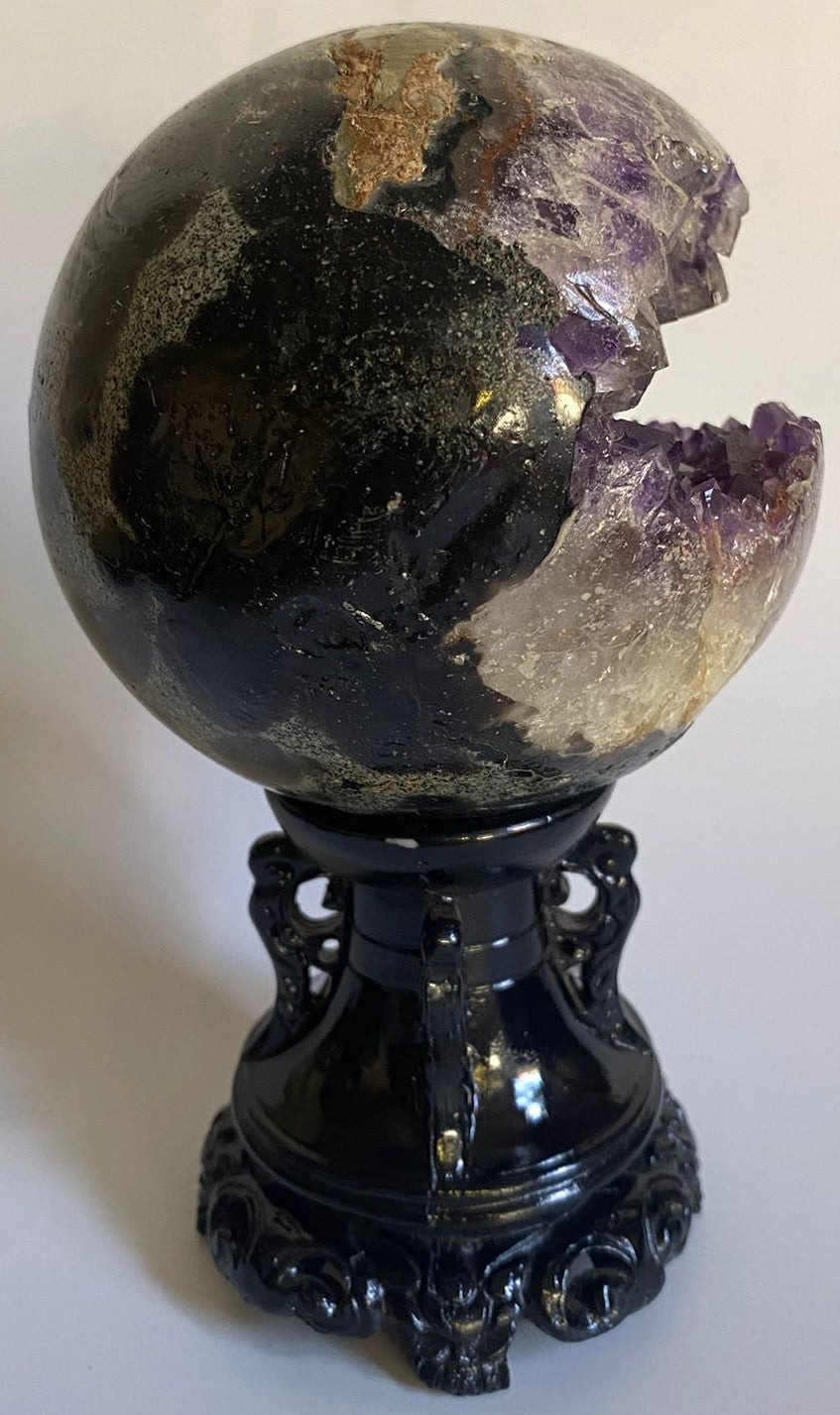 Ametist - Sfera Geoda 9.2cm - Pietre Semipretioase Naturale