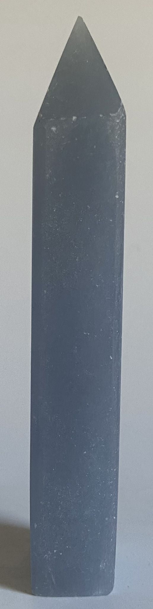 Angelit - Obelisc 12cm - Decoratiune Piatra Semipretioasa