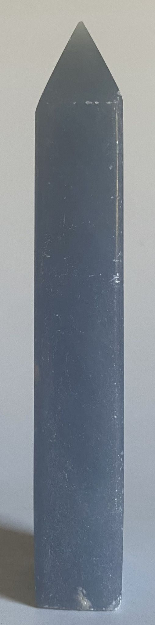 Angelit - Obelisc 12cm - Decoratiune Piatra Semipretioasa