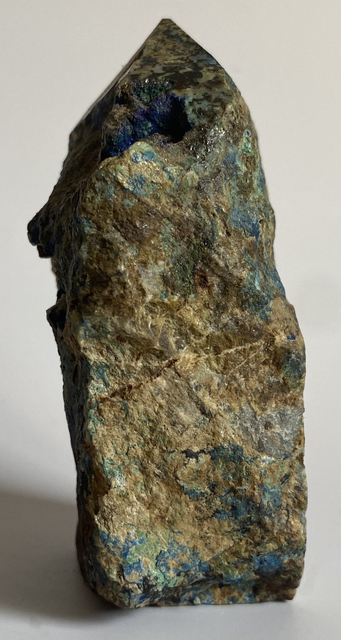 Azurite obelisc brut piatra semipretioasa naturala nefinisata