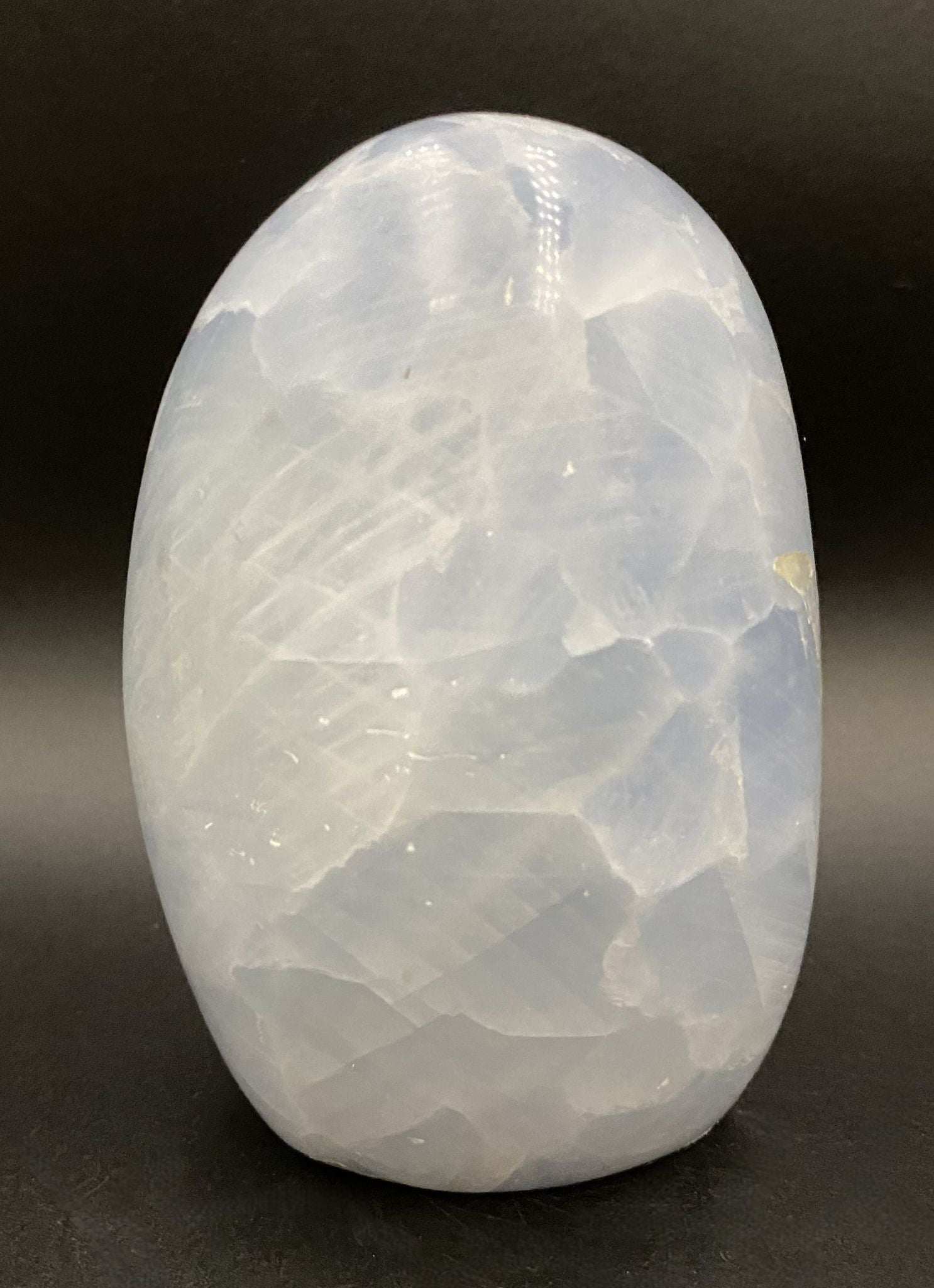 Sculptura 10cm din Calcit Albastru piatră semiprețioasă naturală